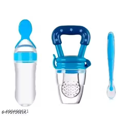 Urban baby feeding bottle, and fruit feeder, tip spoon combo